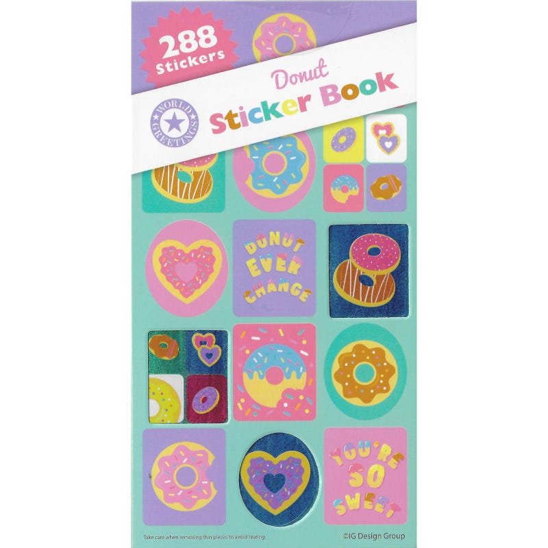 Donut Sticker Book (12 Sheets)