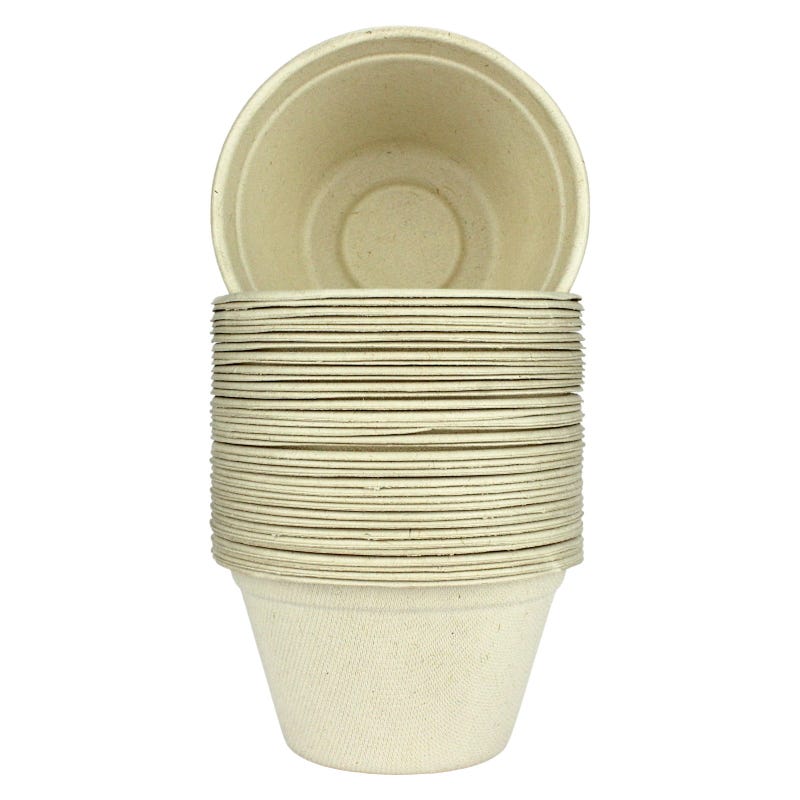 Biodegradable Natural Sugarcane Bowls 11.6cm (Pack of 36)