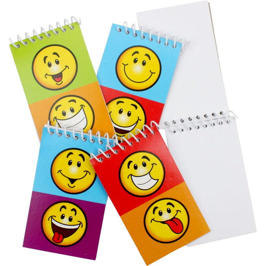 Smiley Face Spiral Notepads (Pack of 12)