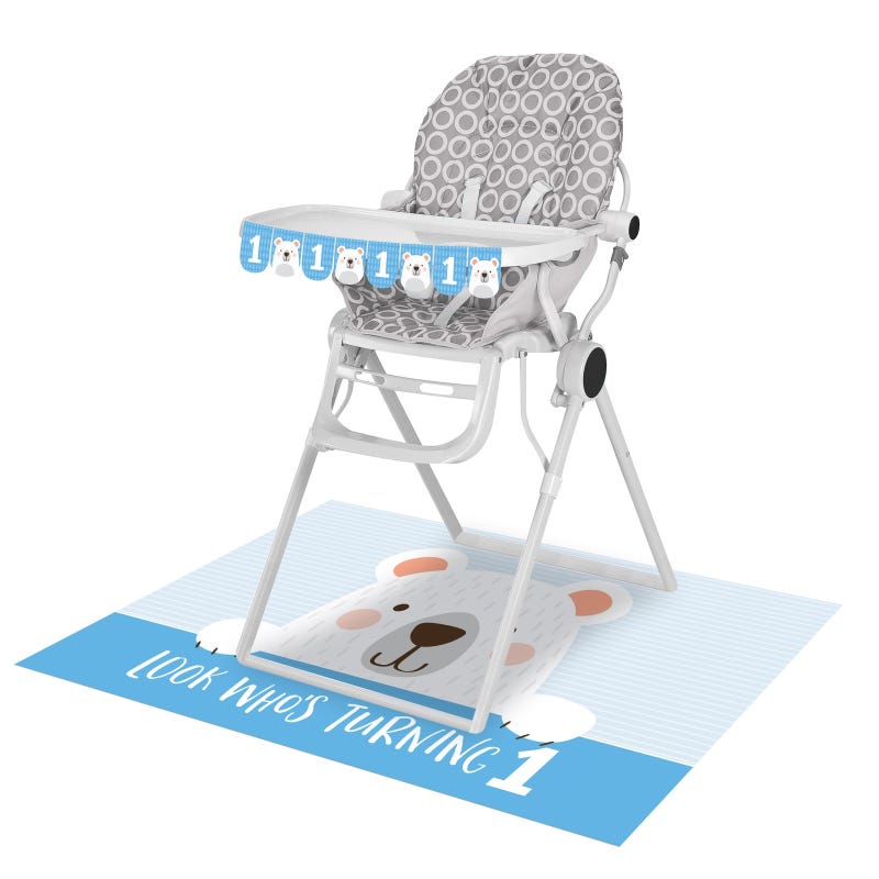 1st Birthday Bear High Chair Decoration Kit