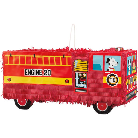 3D Red Fire Truck Pinata