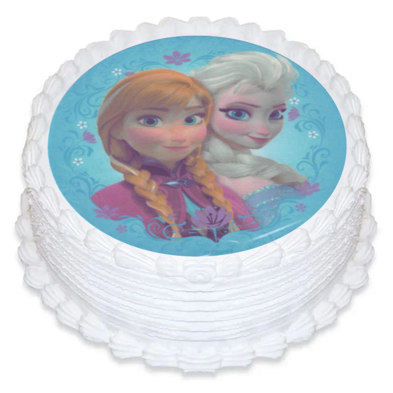 Frozen Edible Icing Cake Decoration