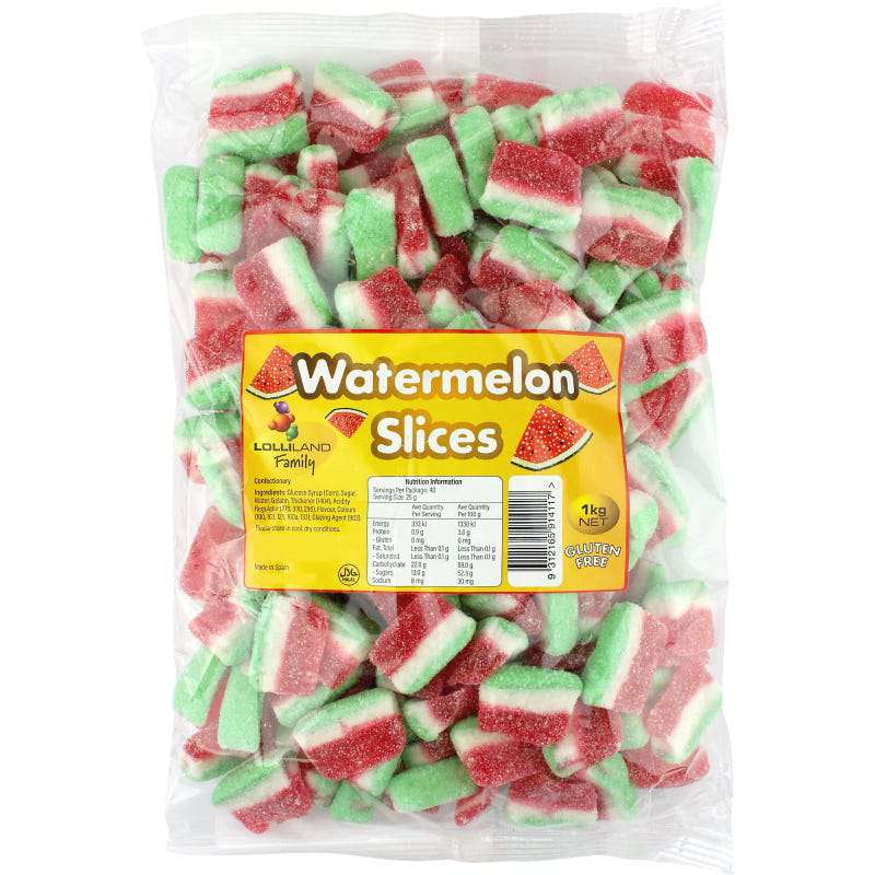 Watermelon Slice Lollies (1kg Bag)