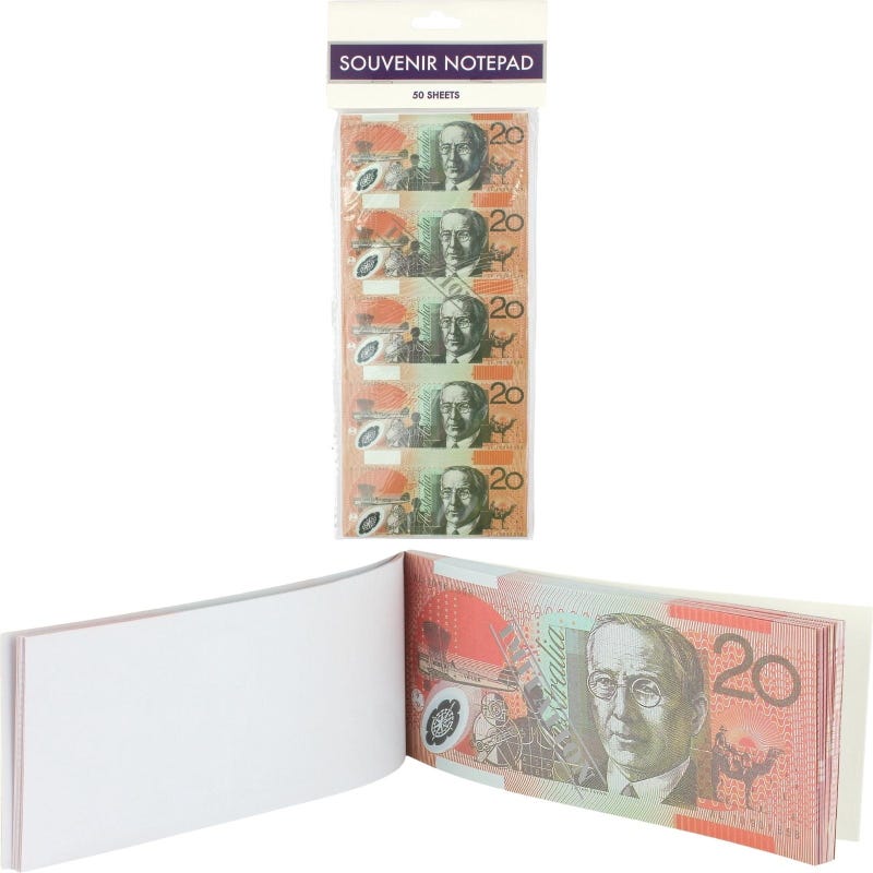 Australian 20 Dollar Paper Play Money (50 Sheets)