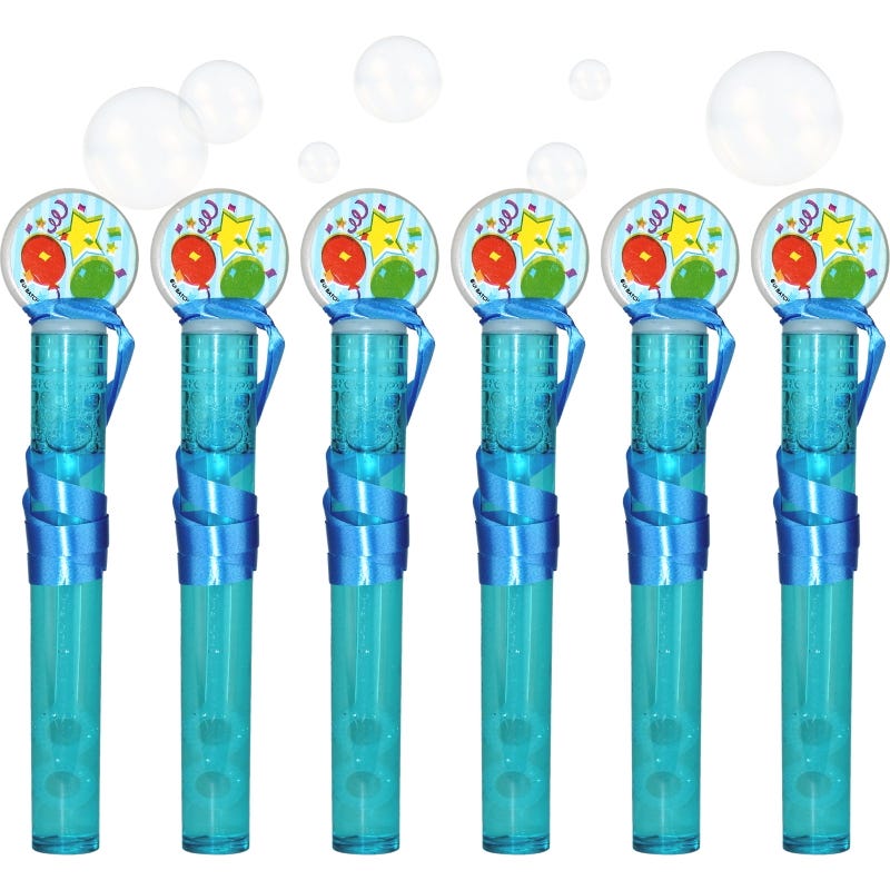 Mini Balloon Bubble Wands (Pack of 6)