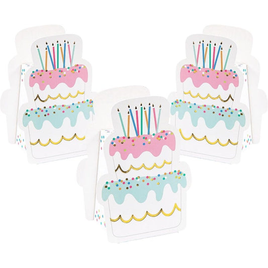 Birthday Cake Mini Treat Boxes (Pack of 12)