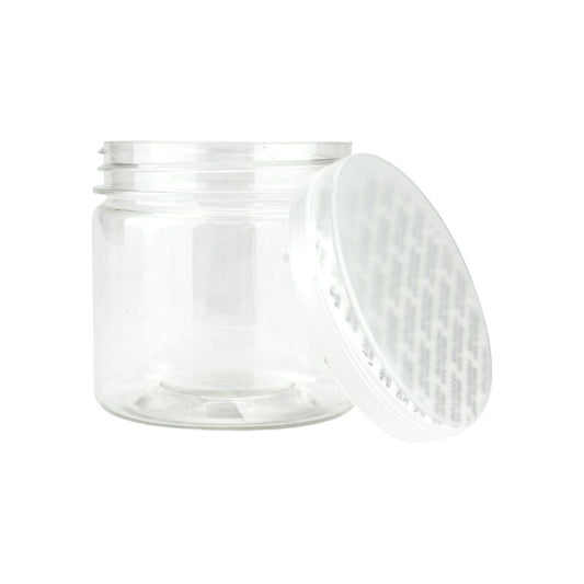 Clear Plastic Round Screw Top Jar 150ml