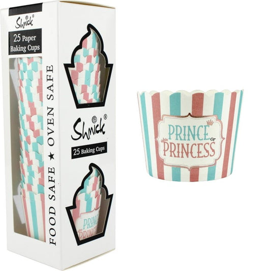 Prince or Princess Baking Cups (Pack of 25)