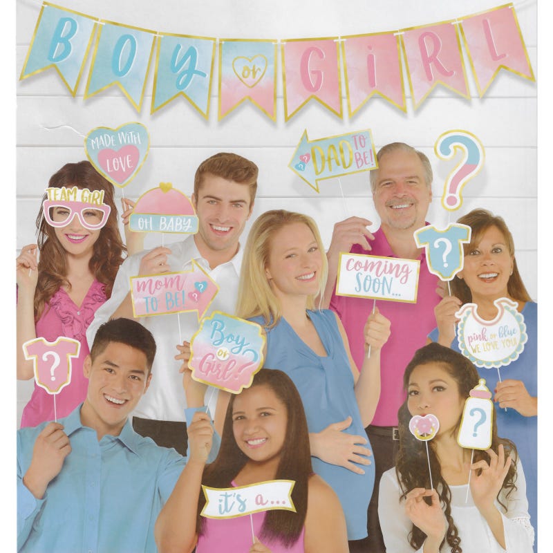 The Big Reveal Selfie Scene Photo Prop & Banner Set