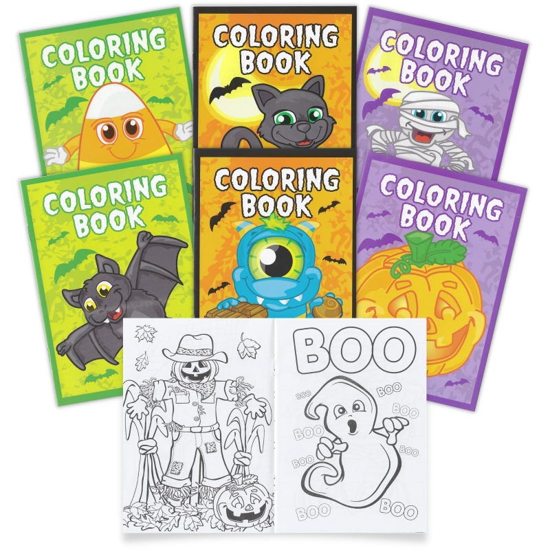 Halloween Colouring Books (Pack of 12)