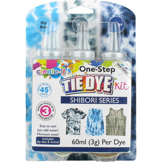 Three Colour Tie Dye Kit (Blue / Grey / Indigo)