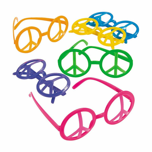 Peace Sign Glasses (Pack of 12)