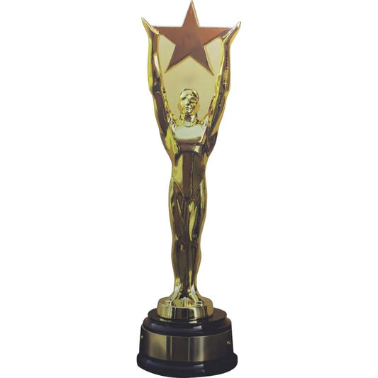 Gold Statue Star Award Stand Up Photo Prop