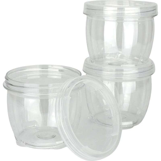 Twist Lock Stacking Containers 360ml (Pack of 3)