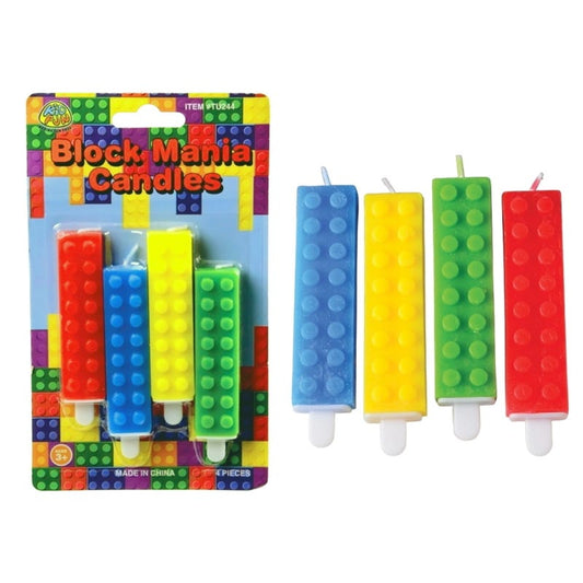 Block Mania Candles (Pack of 4)