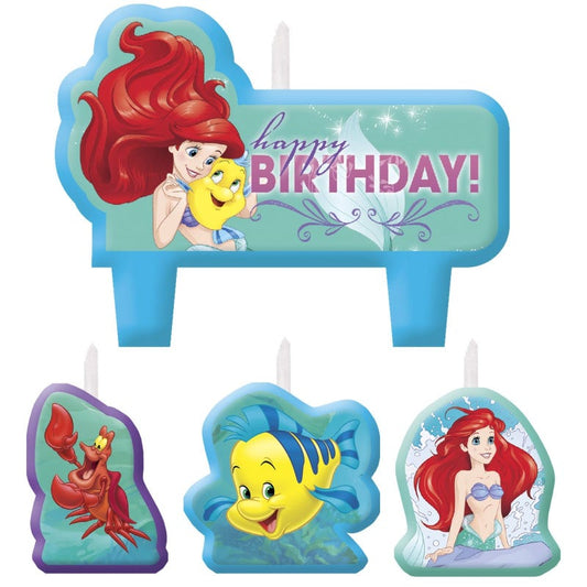 Ariel The Little Mermaid Dream Big Mini Molded Candles (Set of 4)