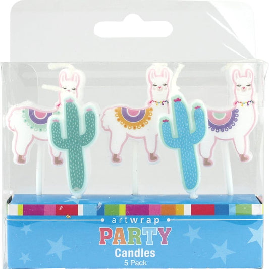 Llama & Cactus Candles (Set of 5)