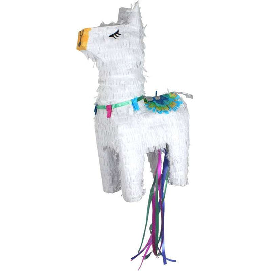 White Llama Pull String Pinata