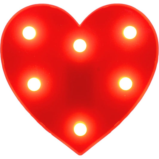 Light Up LED Love Heart 16cm