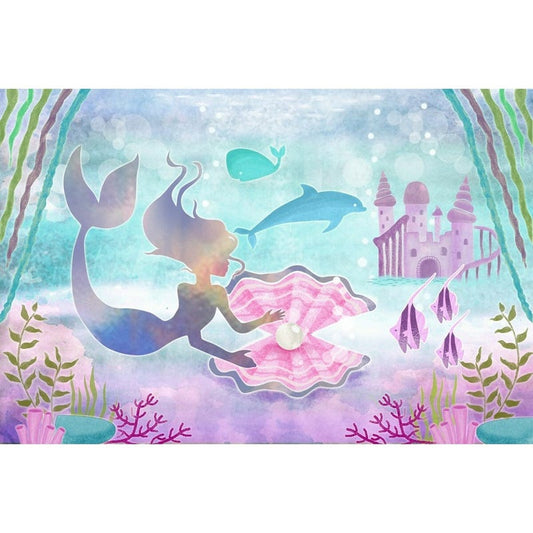 Mermaid Large Fabric Backdrop