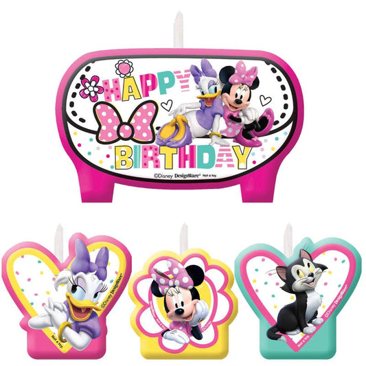 Minnie Mouse Birthday Candles (Set of 4)