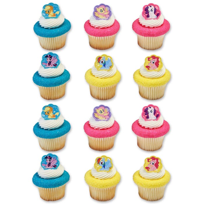 My Little Pony Cutie Beauty Cupcake Rings (Pack of 12)