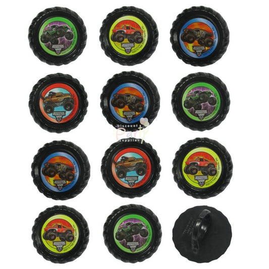 Monster Jam Cupcake Rings (Pack of 12)