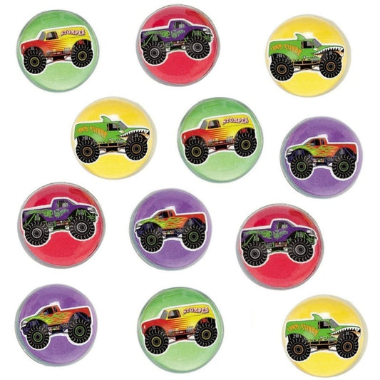 Monster Trucks Bounce Balls (Pack of 12)