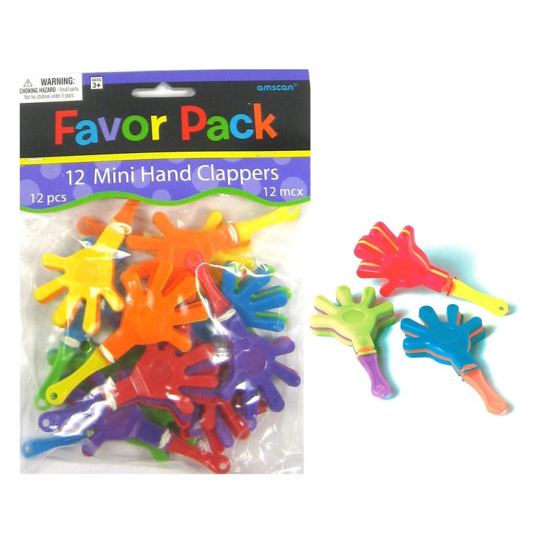 Mini Hand Clappers (Pack of 12)