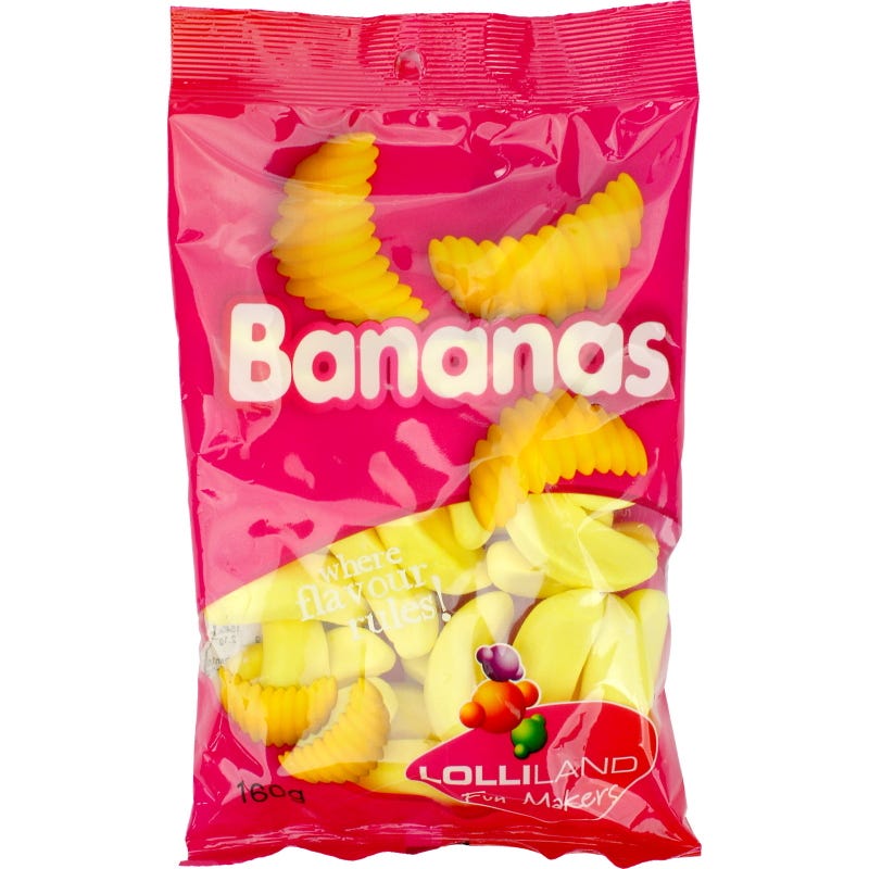 Banana Lollies (160g)