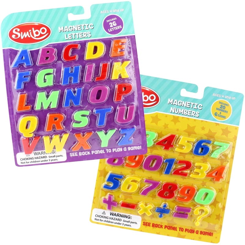 Magnetic Numbers & Letters (Set of 2)