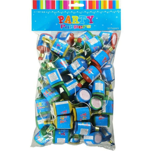 Party Poppers (Pack of 50)