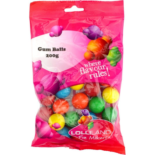 Coloured Gumballs (200g Pack)