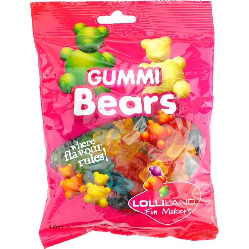 Assorted Gummi Bears (180g Pack)