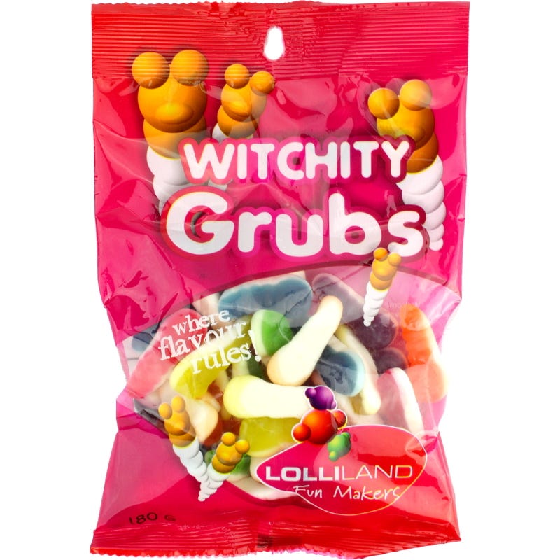 Assorted Witchity Grubs (180g Pack)