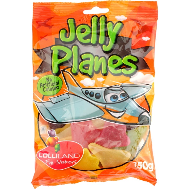 Assorted Jelly Planes (150g Pack)