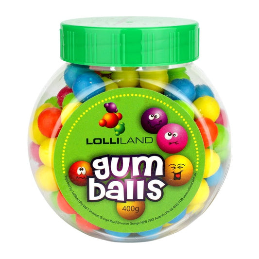 Coloured Gumballs (400g Jar)