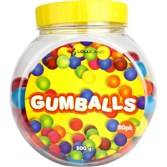 Coloured Gumballs (800g Jar)