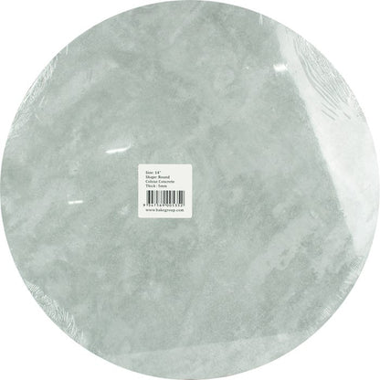 Burnished Concrete Print Decorative Round Board 35cm