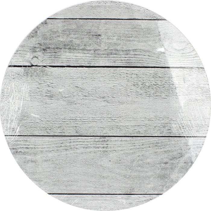 Whitewash Wood Print Decorative Round Board 35cm