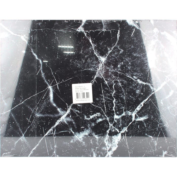 Black Marble Print Decorative Rectangle Board 45cm x 35cm