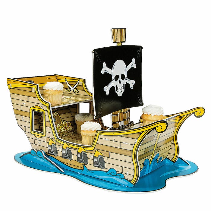 Pirate Ship Cupcake Stand