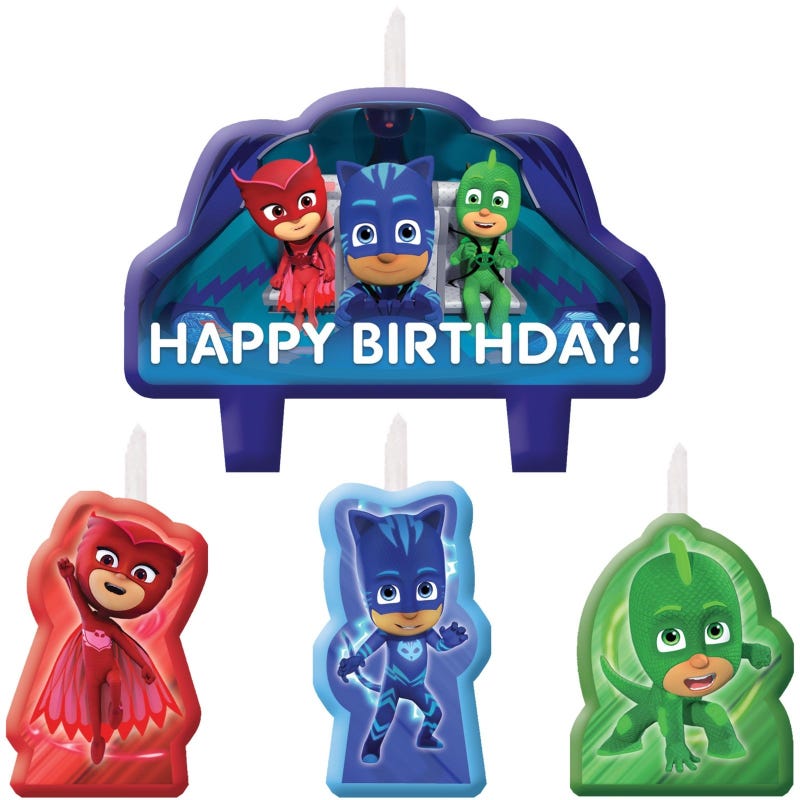 PJ Masks Candles (Set of 4)