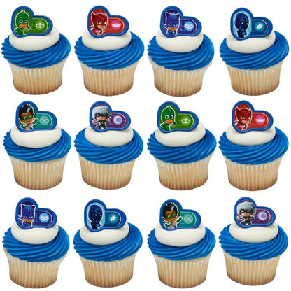 PJ Masks Cupcake Rings (Pack of 12)