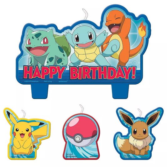 Pokemon Classic Mini Molded Candles (Set of 4)