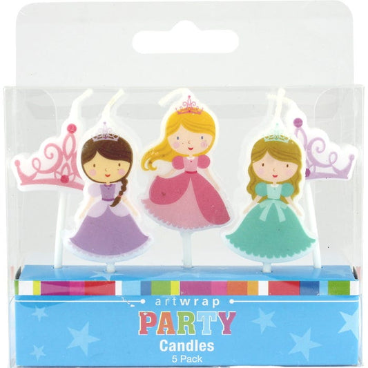 Princess & Tiara Candles (Set of 5)