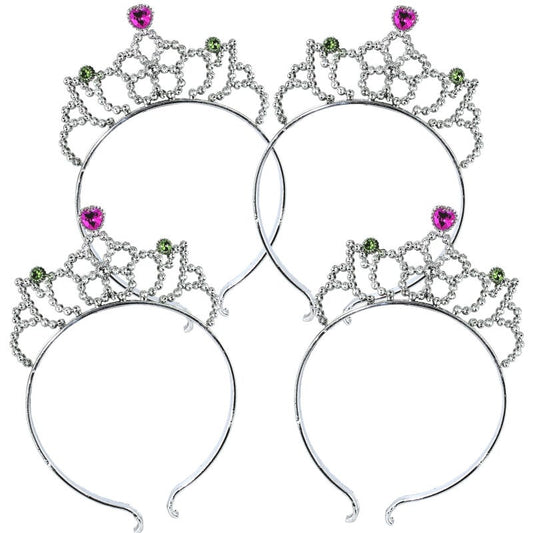 Princess Tiara Headbands (Pack of 4)