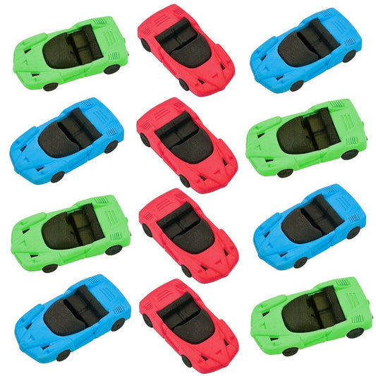 Racing Car Erasers (Pack of 12)