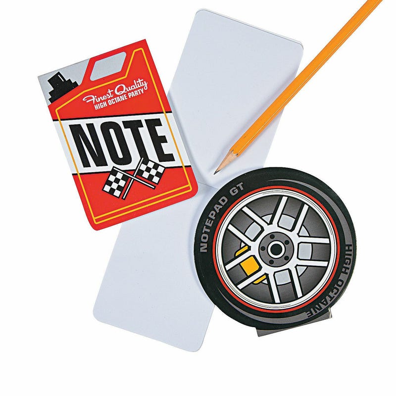 Race Car Notepads (Pack of 24)