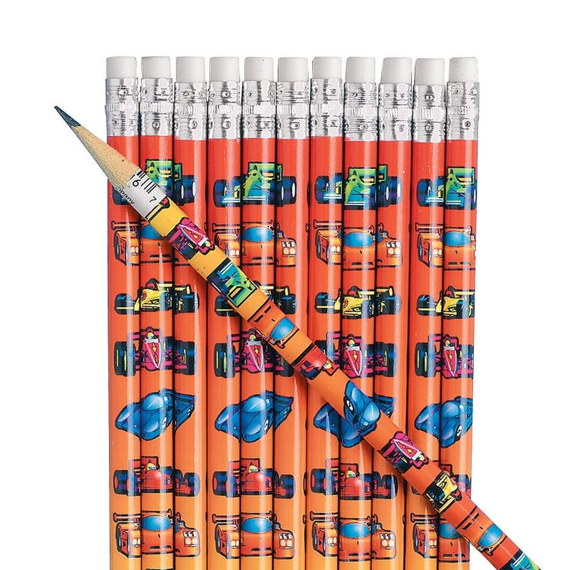 Race Car Pencils (Pack of 24)